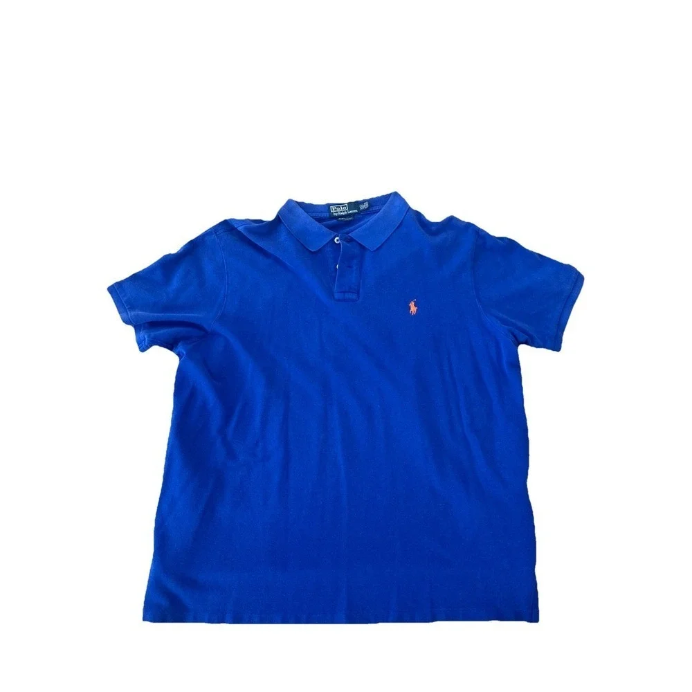 Polo Ralph Lauren Custom Fit Collared Shirt Blue XXL